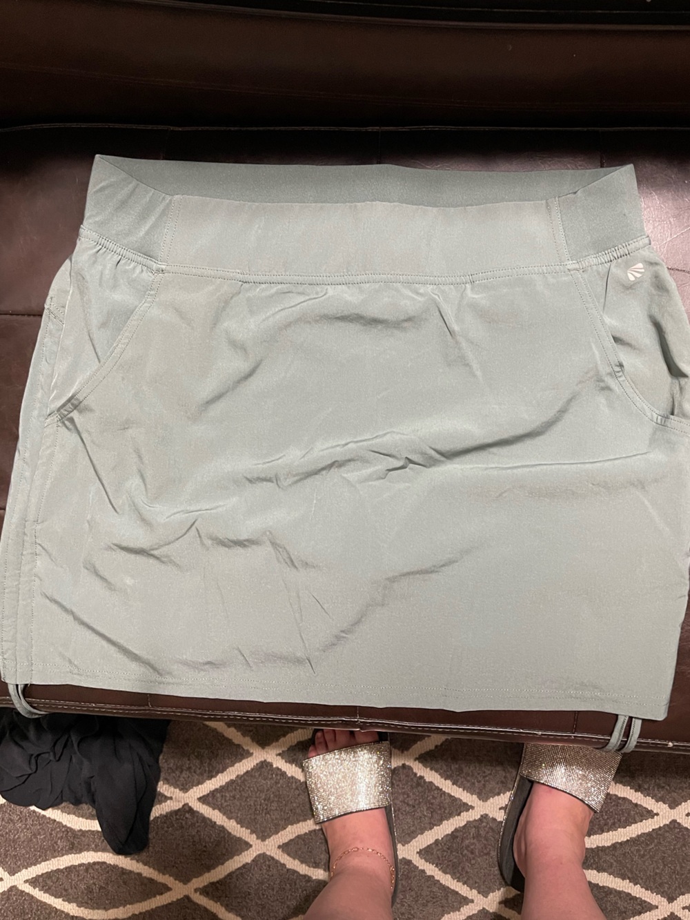 Light Sage Green Athletic Skort
